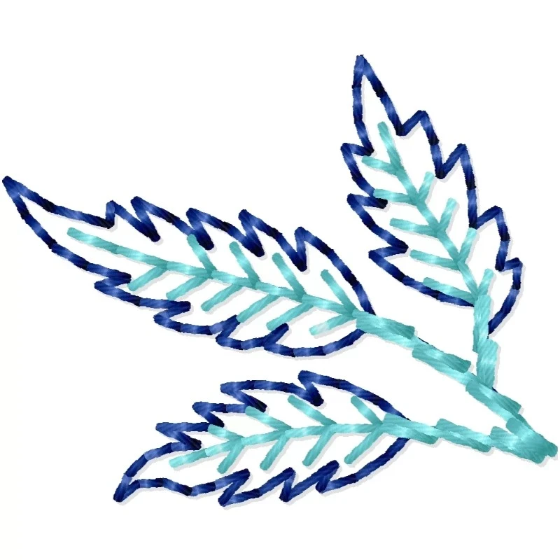 Leaves Embroidery Pattern Design