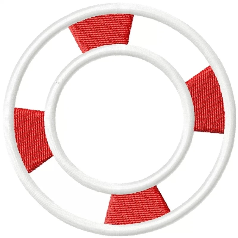 Lifebuoy Embroidery Design