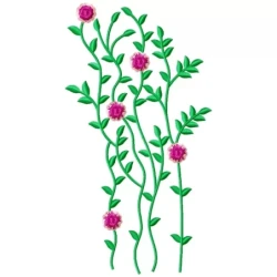Lovely Flowers Embroidery Design