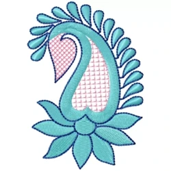 Mengo Shape Latest Paisley Embroidery Design