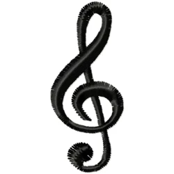 Musical Icon Embroidery Design