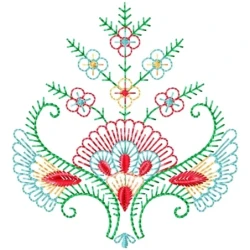 Outline Embroidery Design Pattern