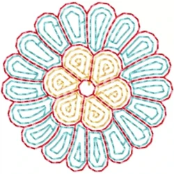 Outline Lineart Pattern Machine Embroidery Design
