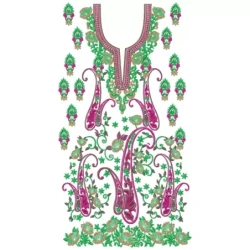 Pasiley Full Dress Embroidery Design