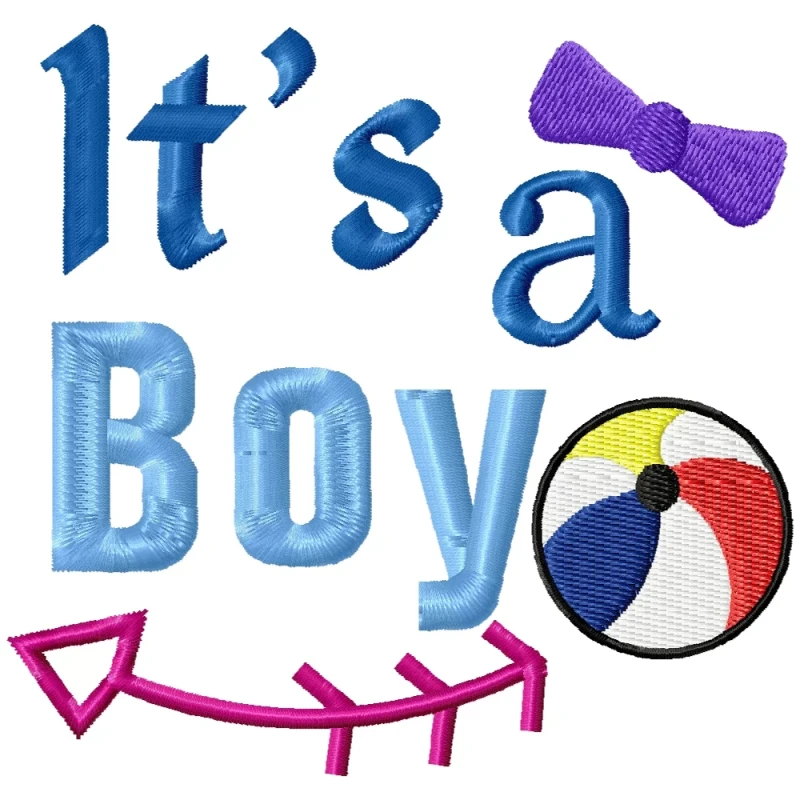 It's Boy Machine Embroidery Design