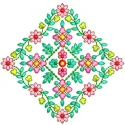 Large Floral & Border Outlines Embroidery Designs Set
