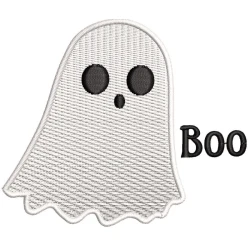 Boo Ghost Halloween Embroidery Design