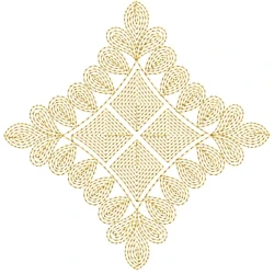 Diamond LineArt Embroidery Design