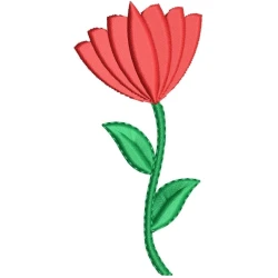 Rose Flower For Valentine Embroidery Design