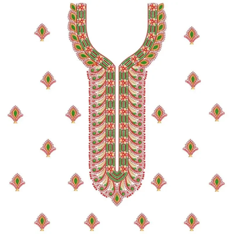 Large Hoop Embroidery Dress Design 2025
