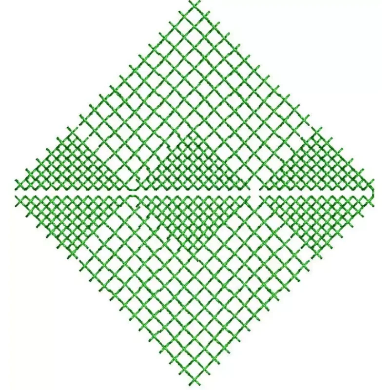 Square Cross Stitches Embroidery Design