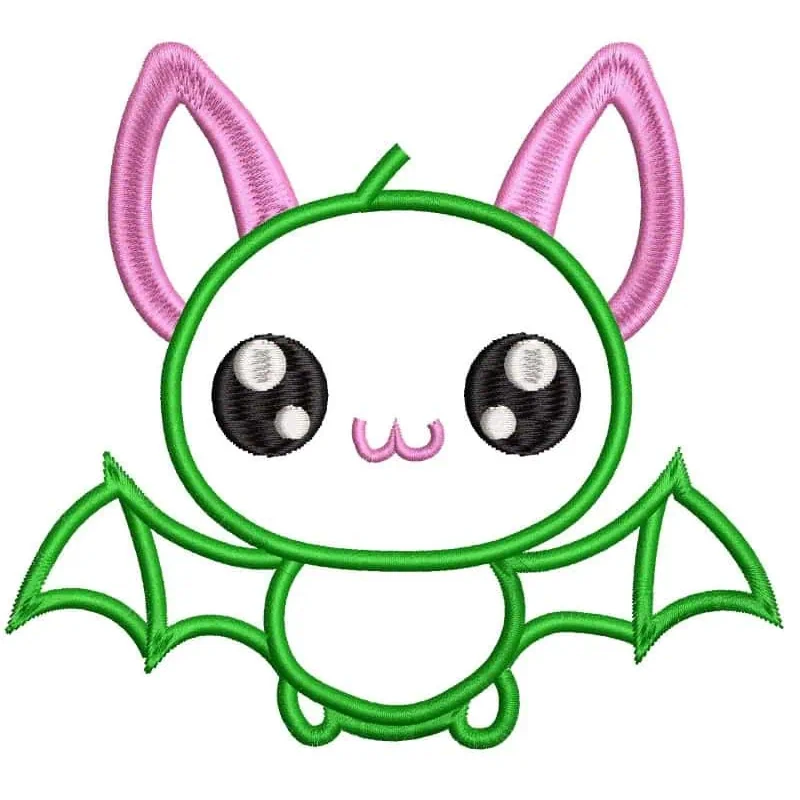 Funky & Cute Baby Bat Animal Outline Freebie