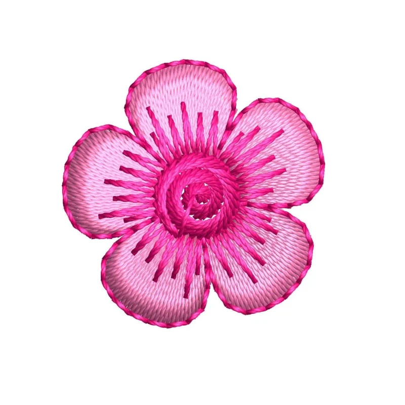 Floral Flower Machine Embroidery Design