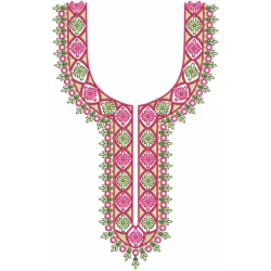 Large Neckline Embroidery Design Freebie