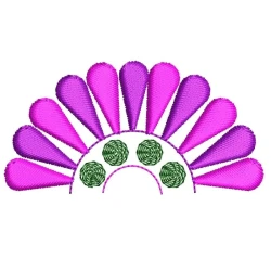 Semi Circle Floral Petal...